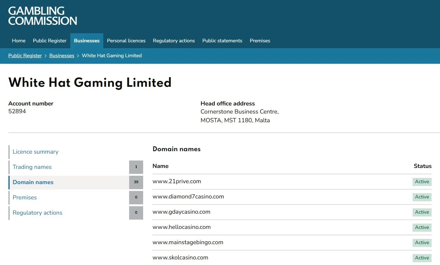 21 Casino Licence & Operator: UKGC Status and Trust Checks